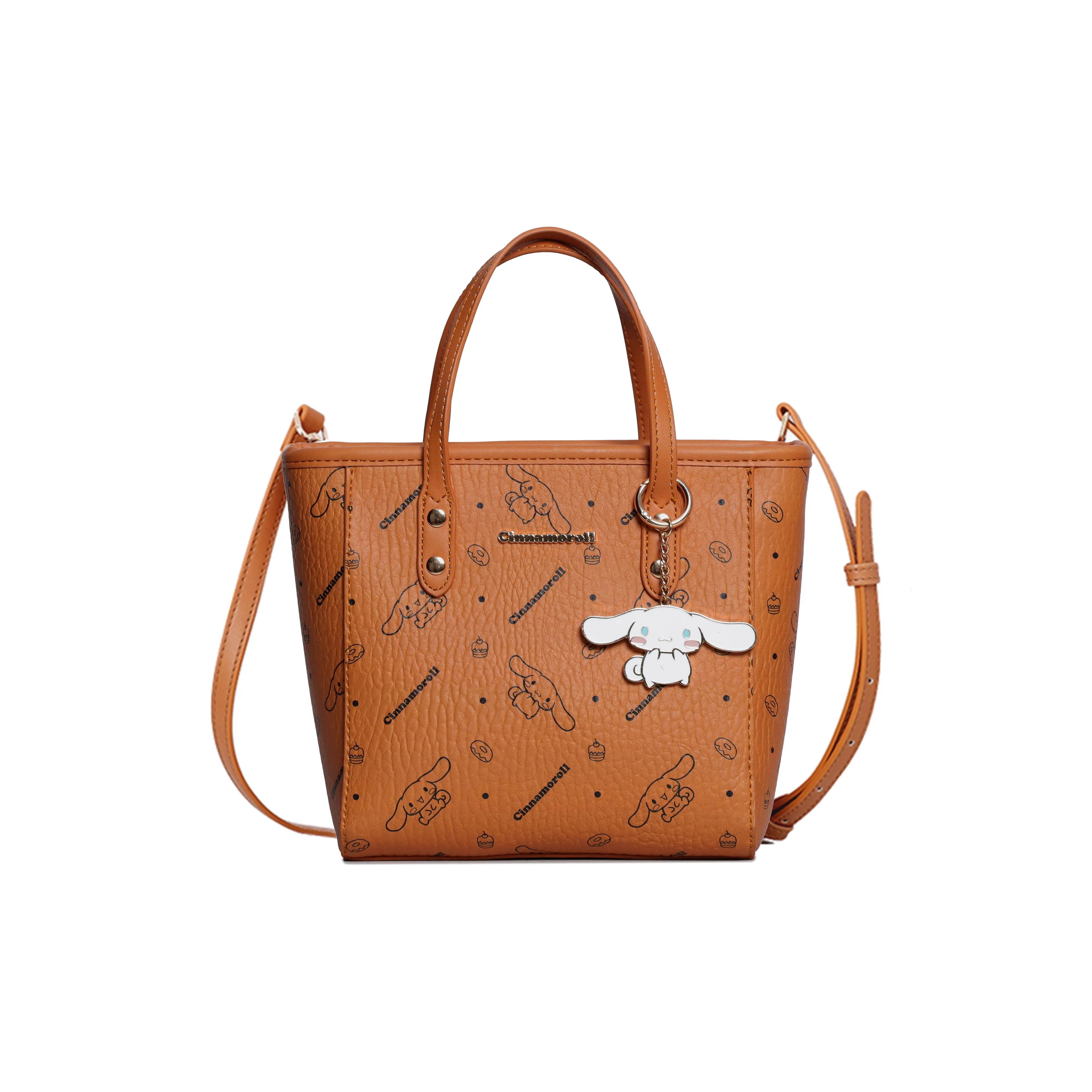 Sanrio Yugui Dog Сумка из синтетической кожи Женская Коричневый Черный