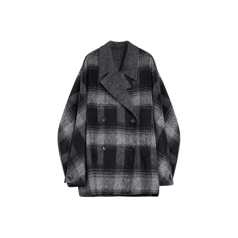 ELLE Черный Белый Женское Пальто