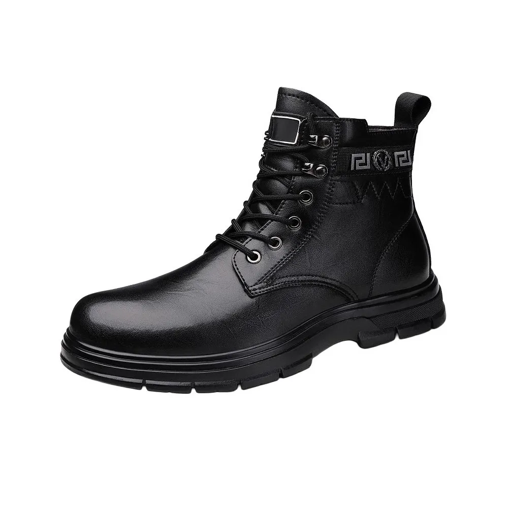 H2 Лицевая коровья кожа Удобный Повседневный Мужская обувь Мартин Boot Мужская