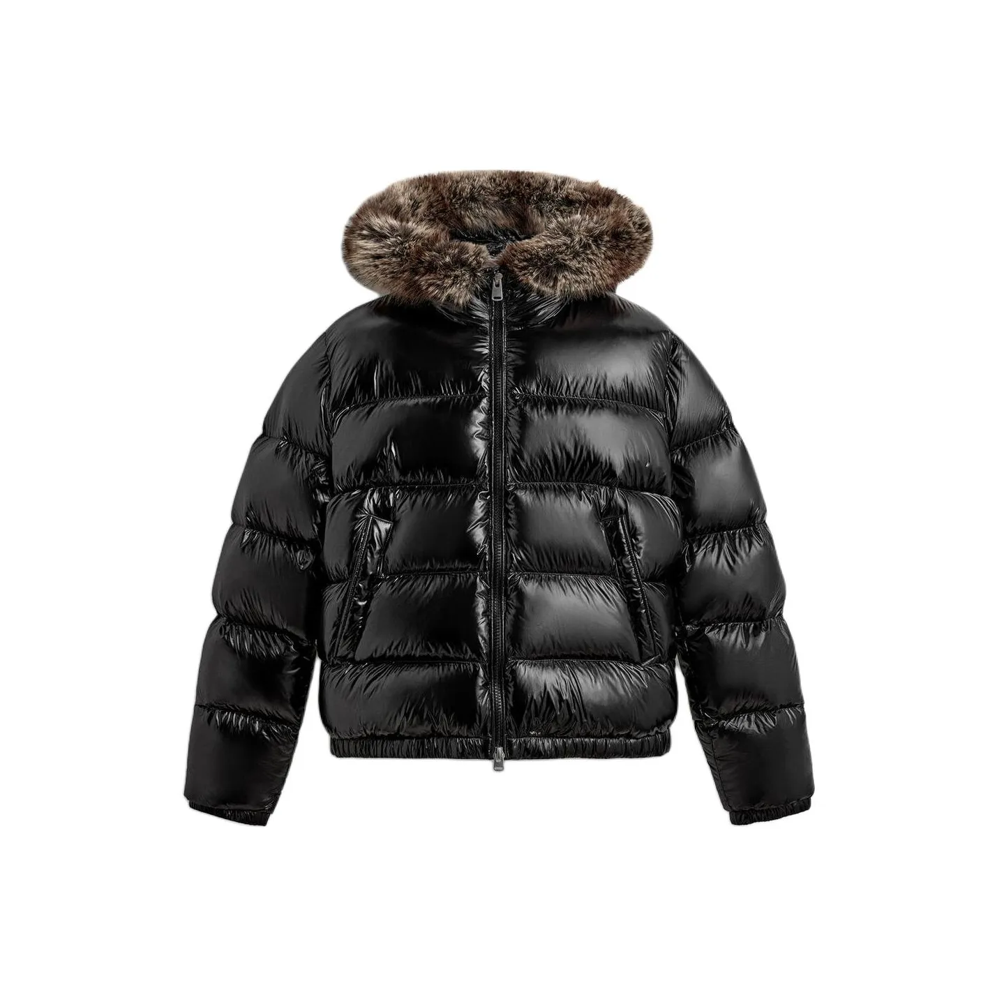 ZARA Черный Мужской Пуховик