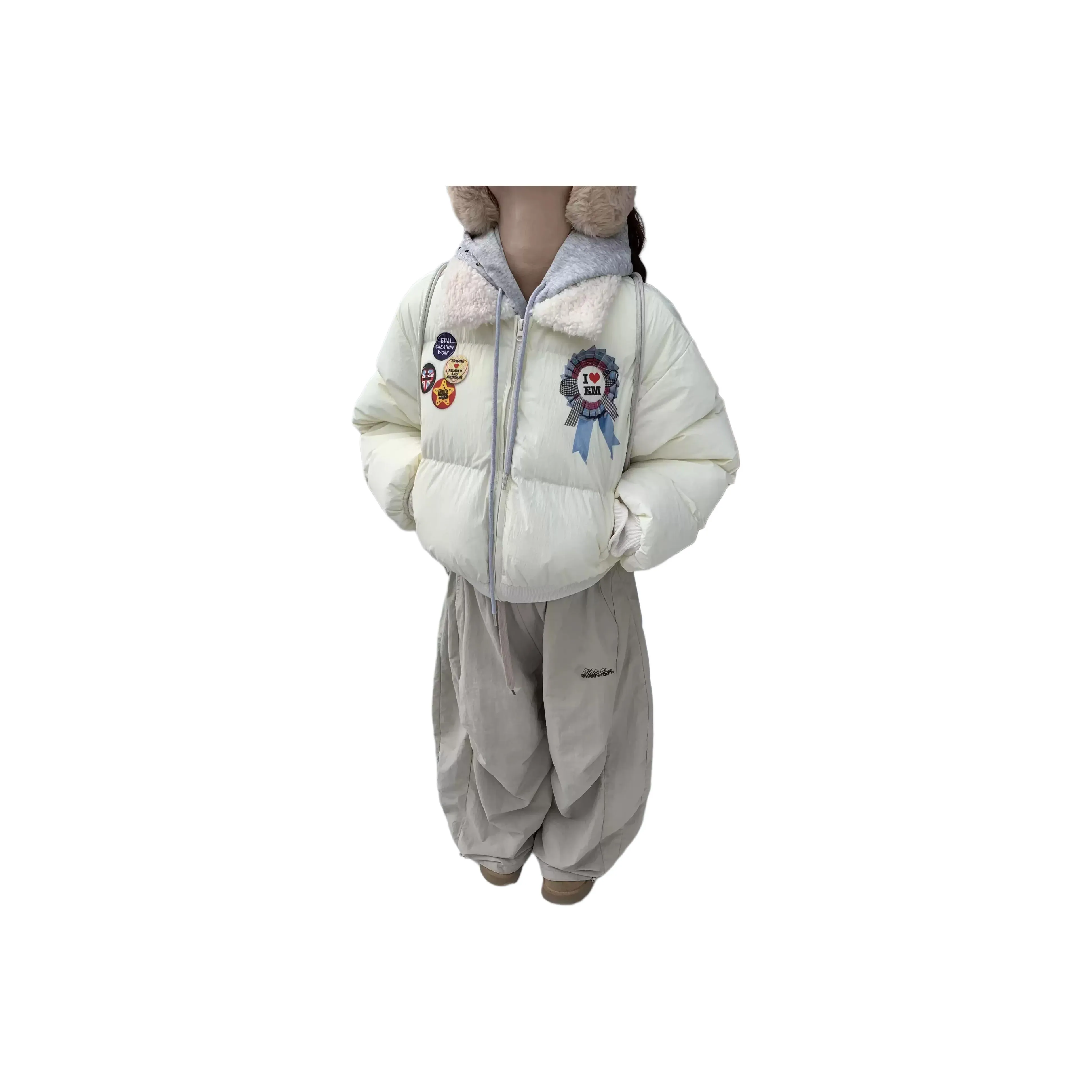 XIANGTIANE Укороченный хлопковый пуховик пальто женские пуховики (пуховики)