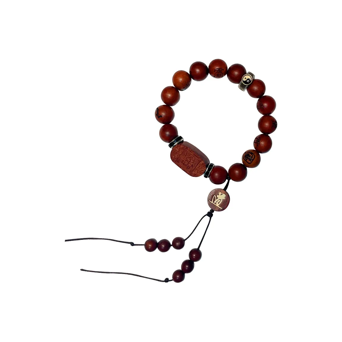 Золотой Radiance Jade Essence Jujube Деревянные Браслеты Унисекс