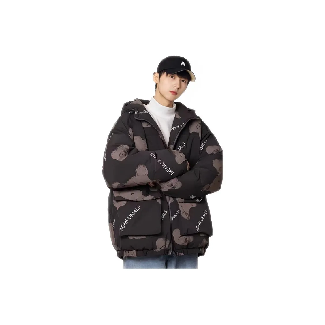 Genius Pooh Женская одежда Пальто Пуховая куртка Унисекс