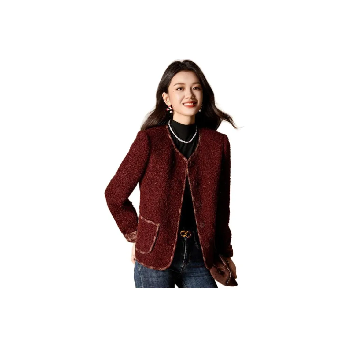 Mylan Красный Женские Бархатные Куртки