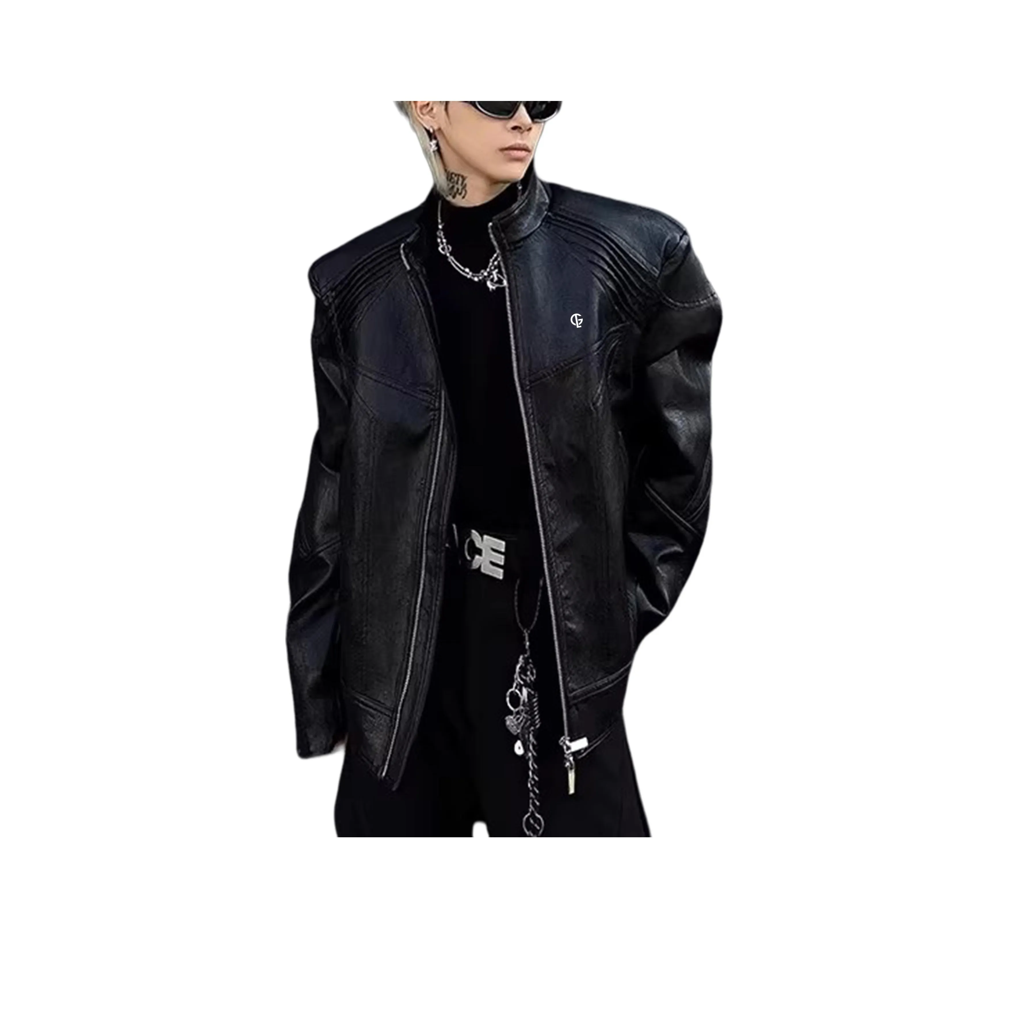 GELANYIFU GL Черный Унисекс Кожаные куртки