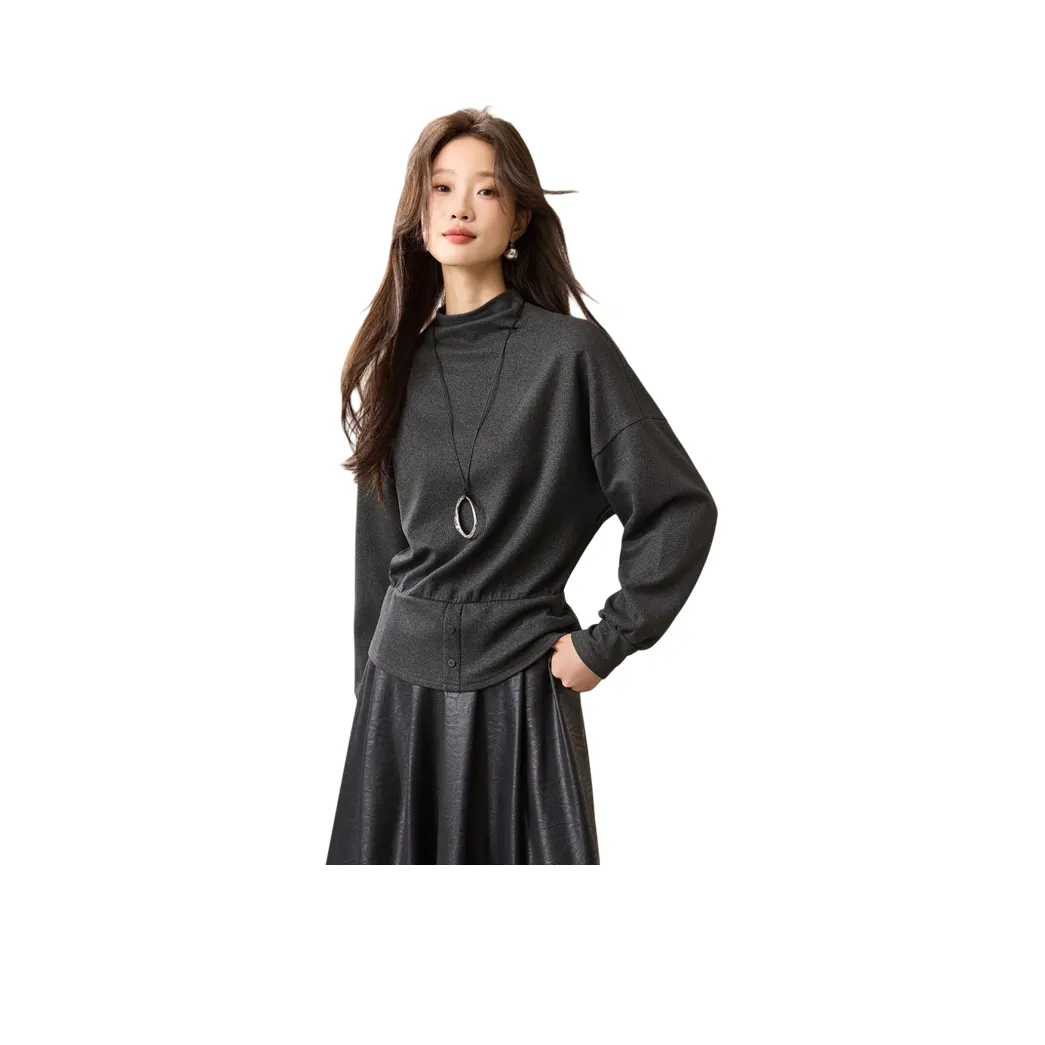 LUYOUYE Летучая мышь рукав T-рубашка Женская