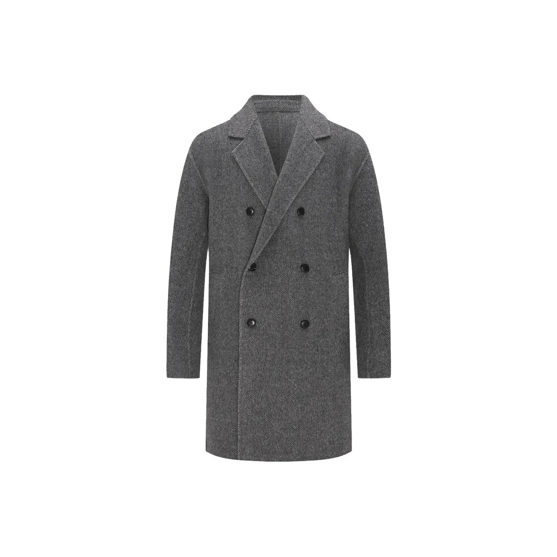 EMZ Men's Gray Coat EMZ Мужское Серое Пальто