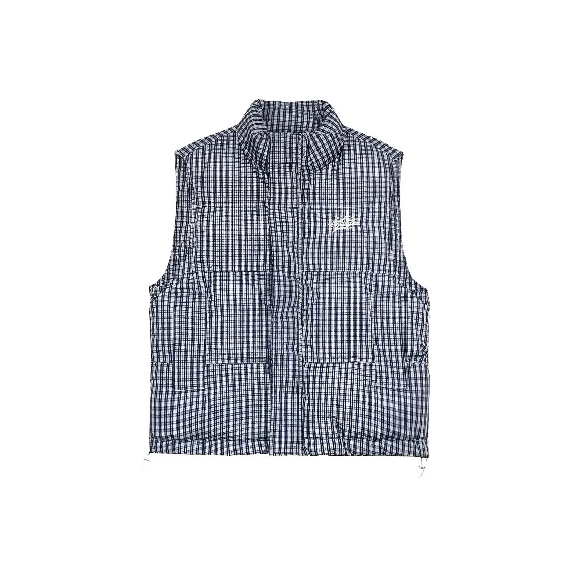 CHARM GLOW Женские жилеты в синей клетке