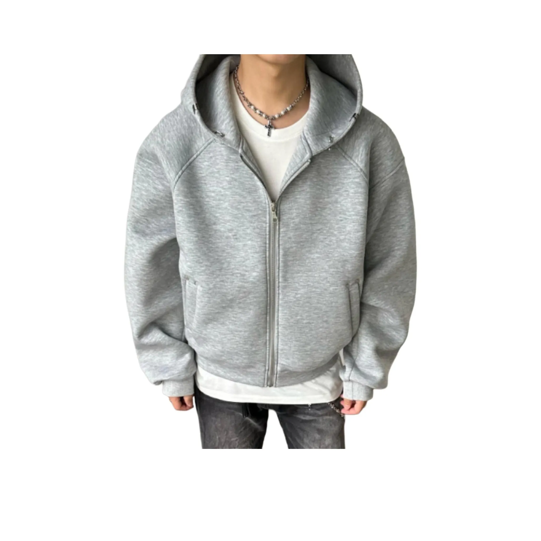 GUHUO Серый Унисекс Свитшоты