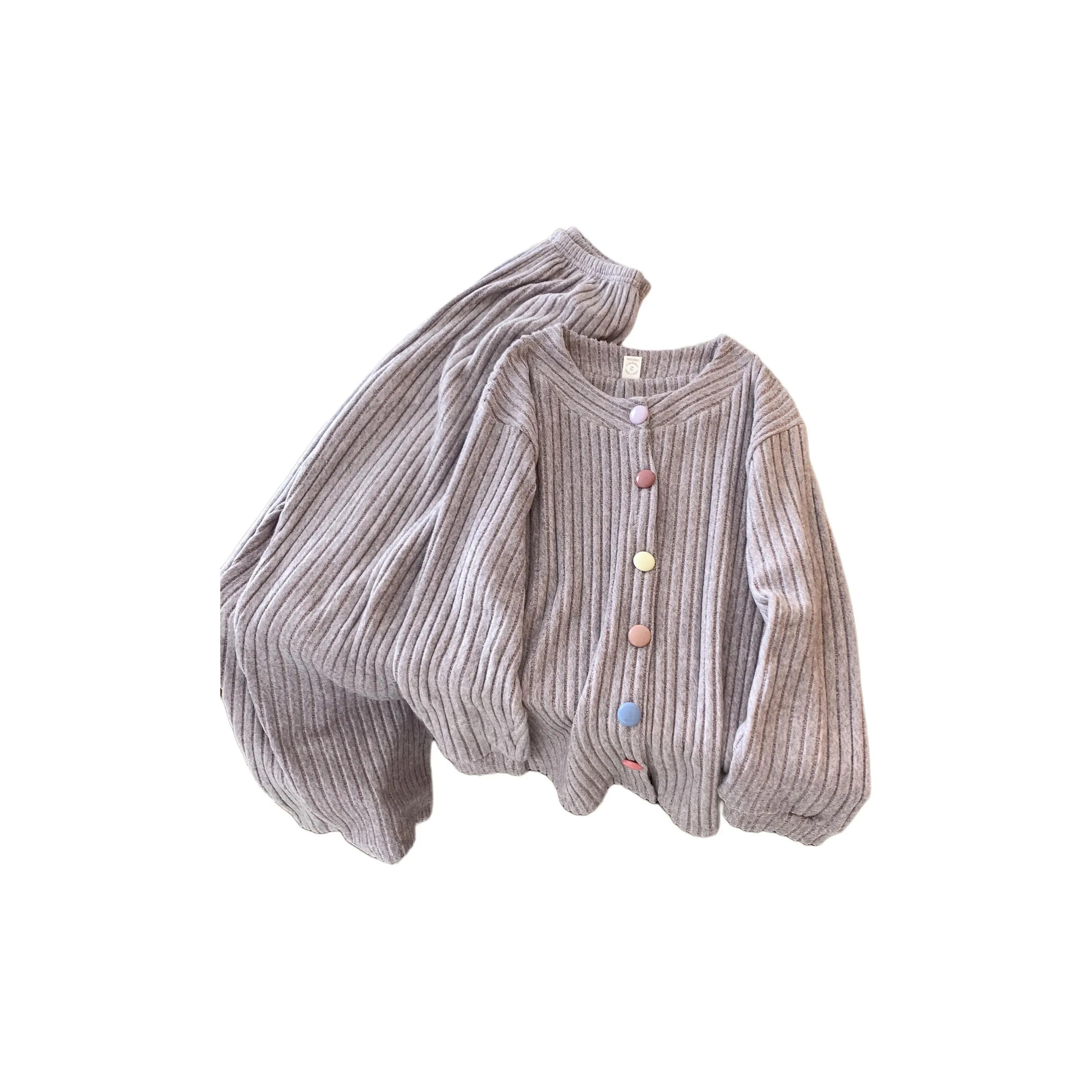 HANQIANNUO Осенне-зимняя пижама с V-образным вырезом женская верхняя одежда готовая