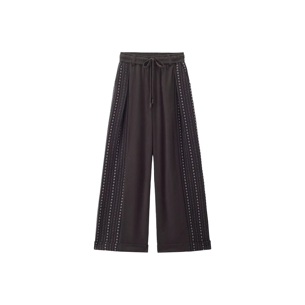 Giordano 08 Винтаж Темно-Коричневый Женские Повседневные Штаны