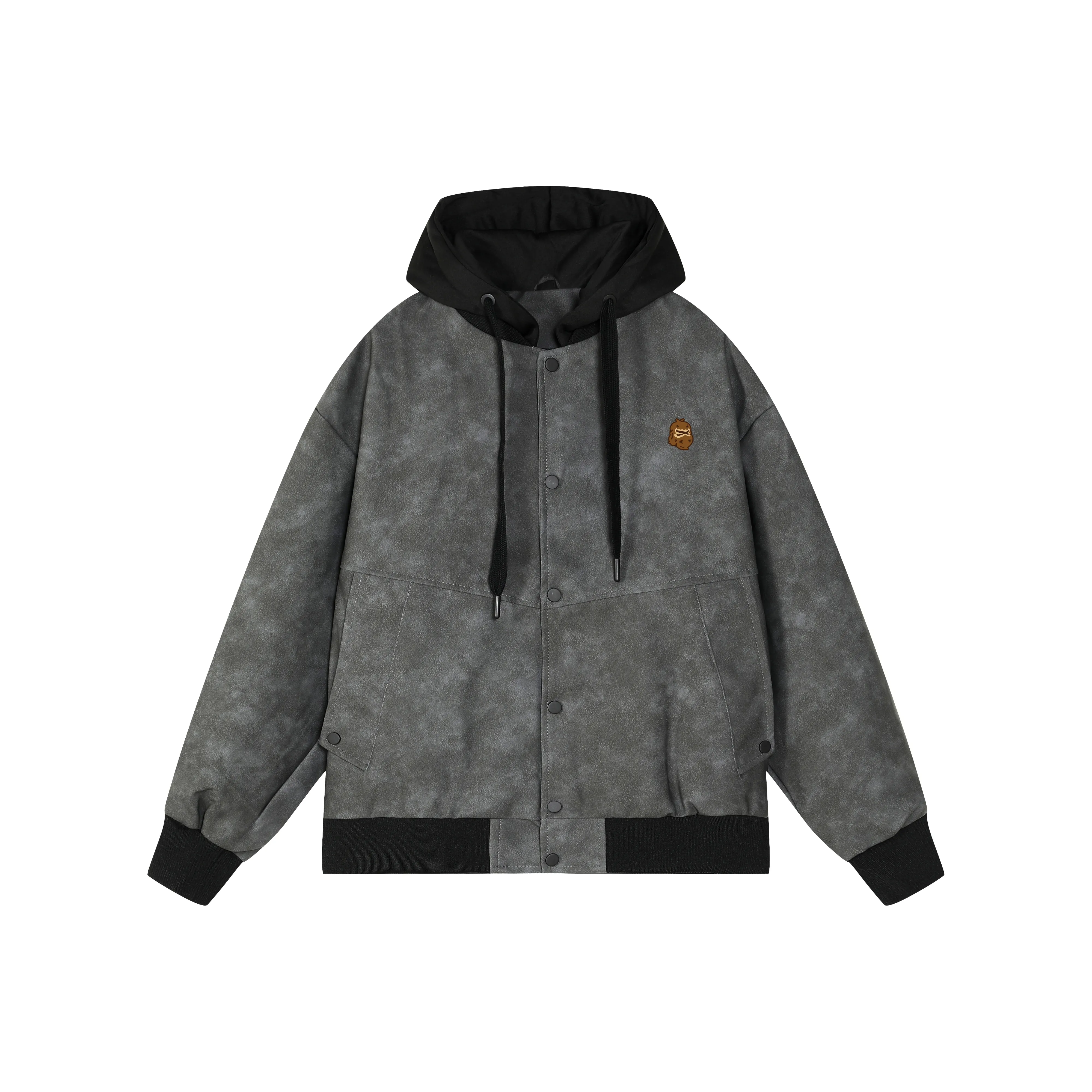 Fingercrox I.t Group Hong KONG FGXX Ape Голова Кожа Куртка Унисекс