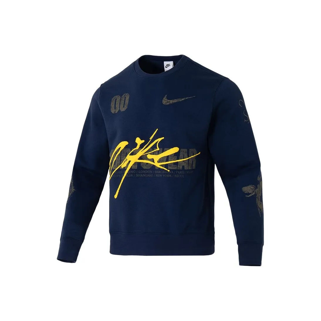 nike Морской синий Мужской Свитшоты