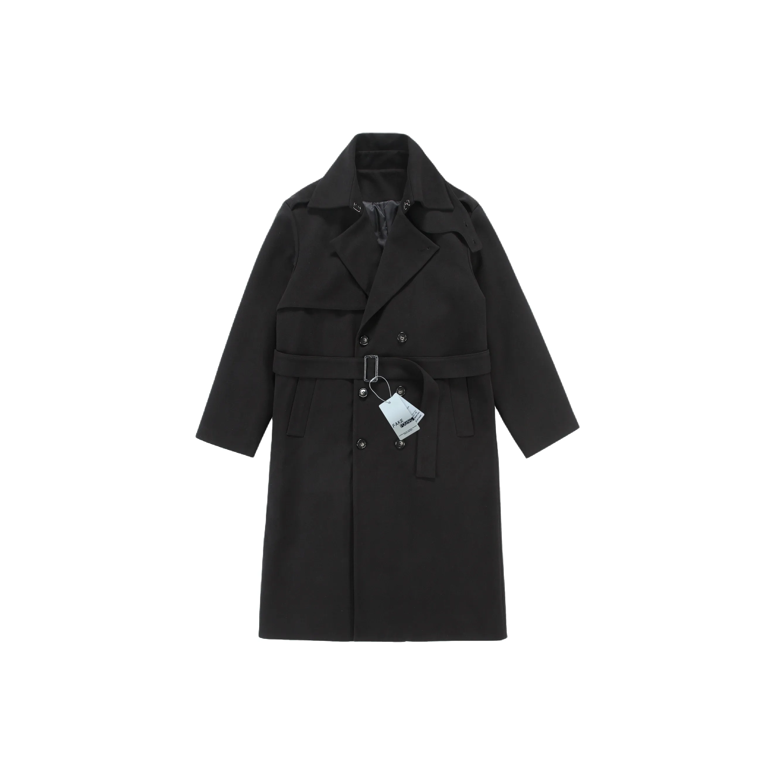 Fakeyoung Черный Унисекс Тренч