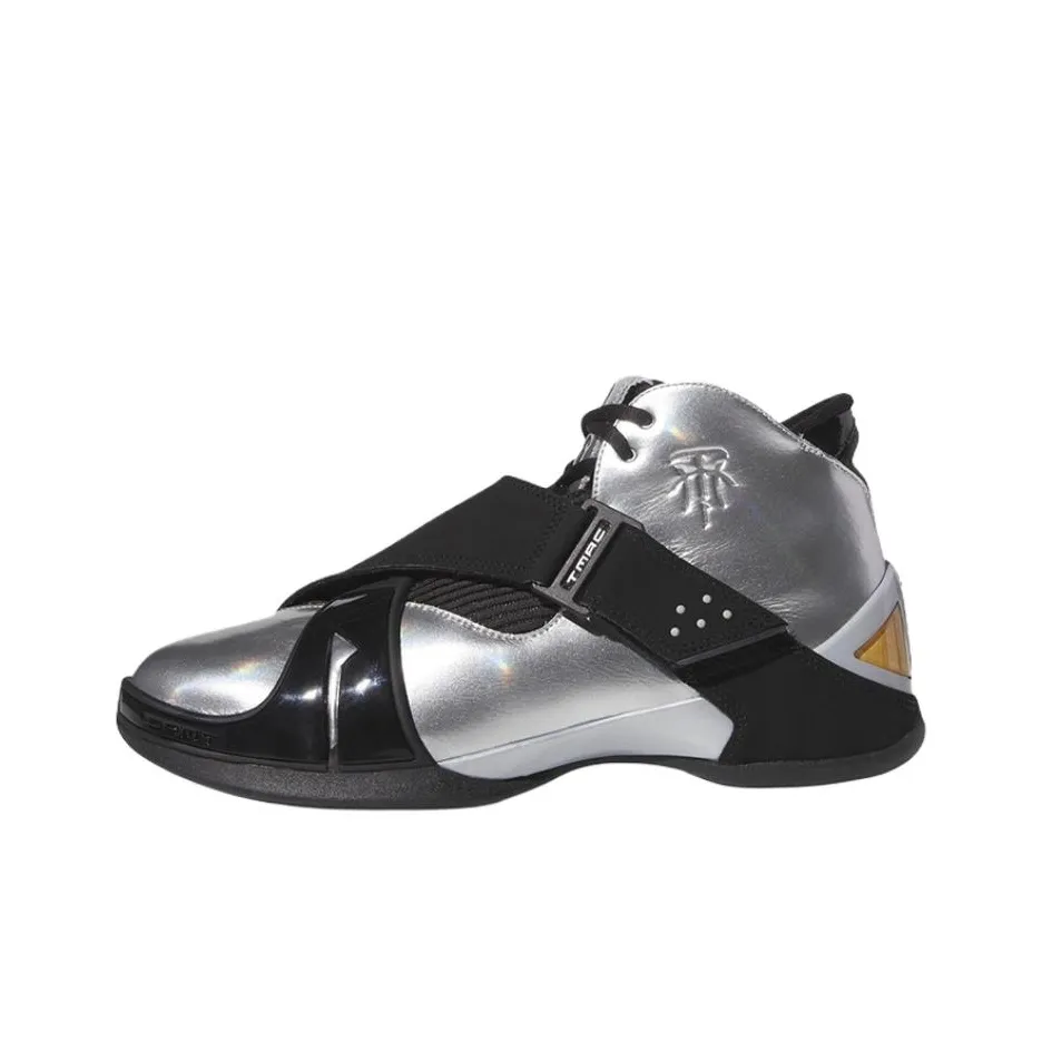 Adidas T Mac 5 Vintage Basketball Shoes Men Mid Top Black/Silver