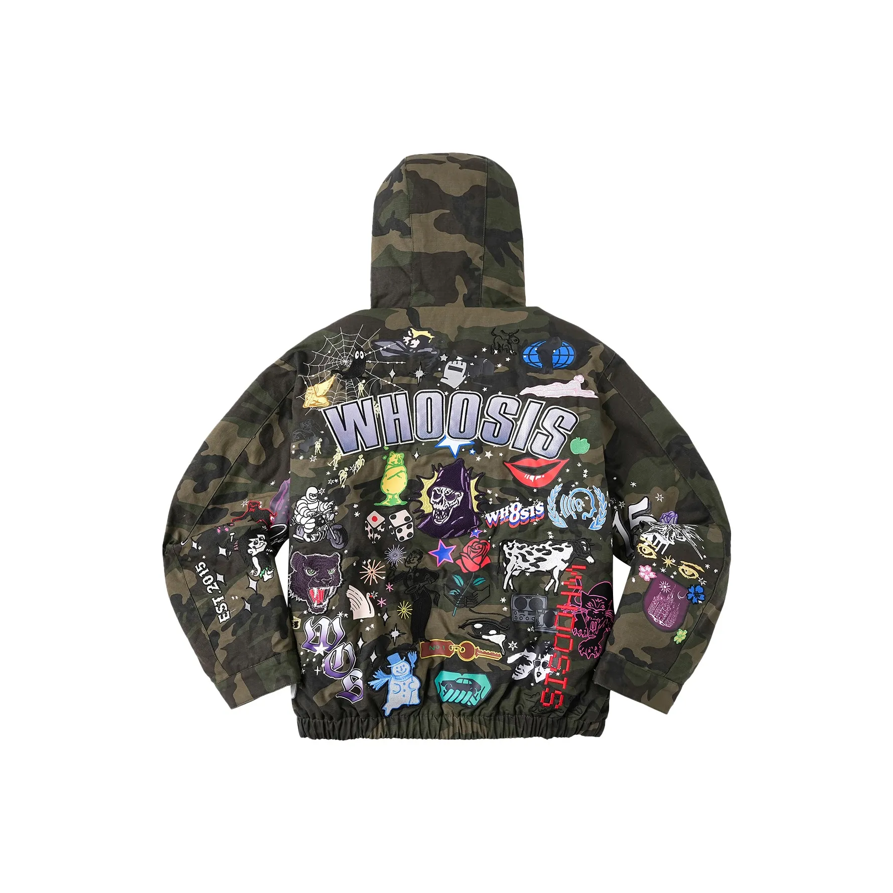 WHOOSIS Армейский зеленый унисекс пуховики