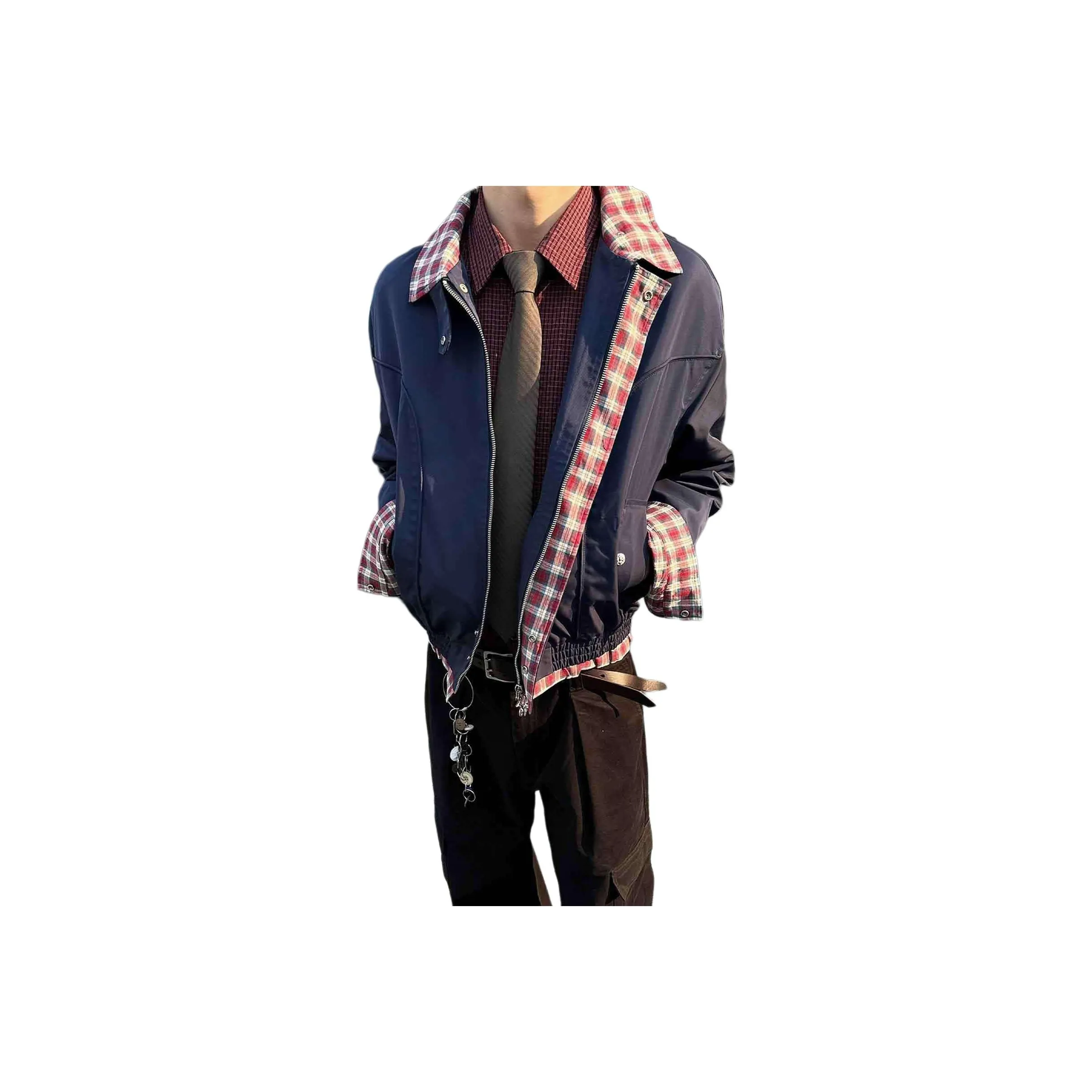 NEVER RULE Темно-синие унисекс куртки