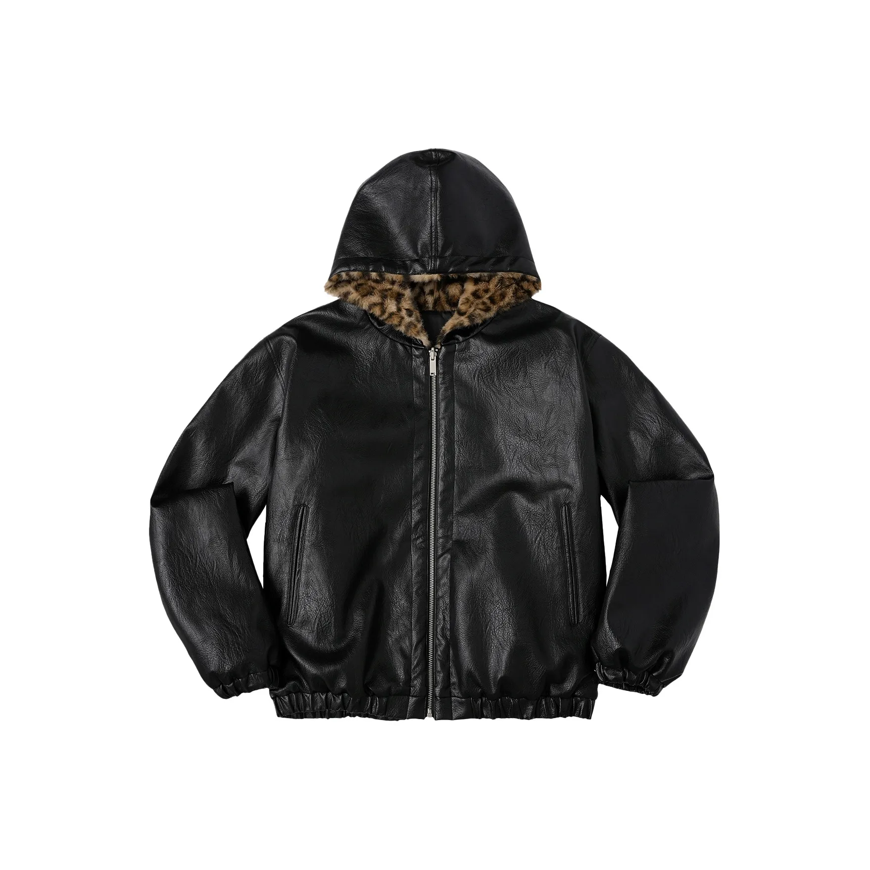 WHOOSIS Черный Унисекс Кожаные куртки