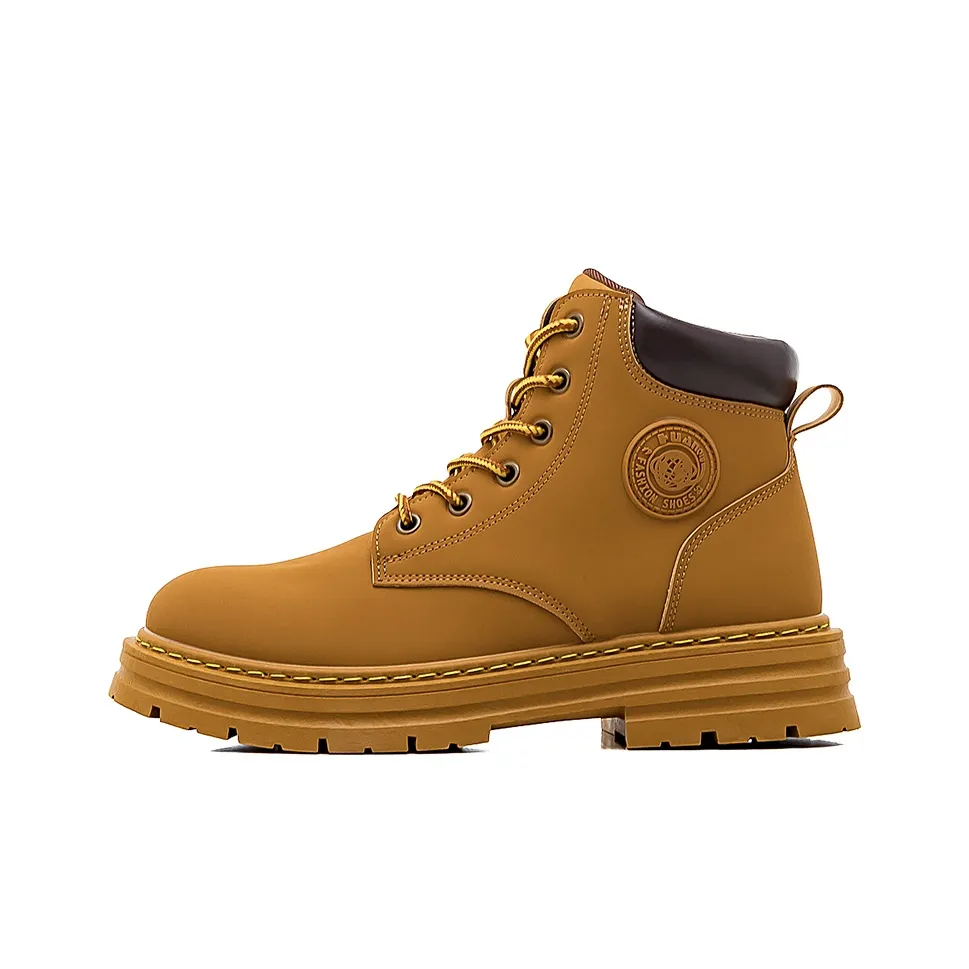 HUANQIU Носки Crew Chelsea Низкий каблук Мужской Earth Желтый