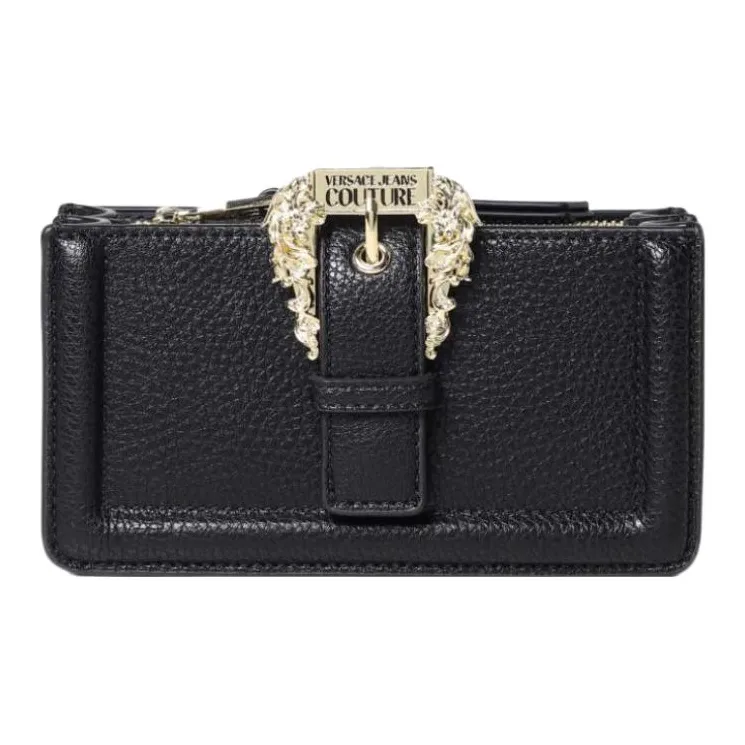 VERSACE JEANS COUTURE Полиэстер Сумка через плечо Мини Женская Черная