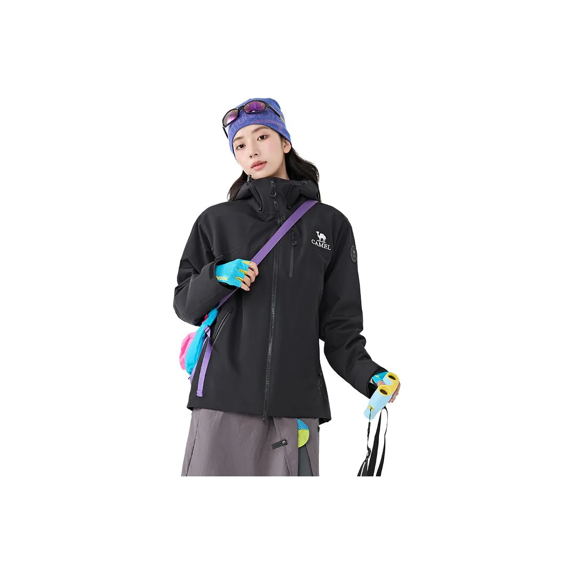 CAMEL Все Погода Водонепроницаемый Ветрозащитный и Устойчивый к Износу Ветровка Унисекс