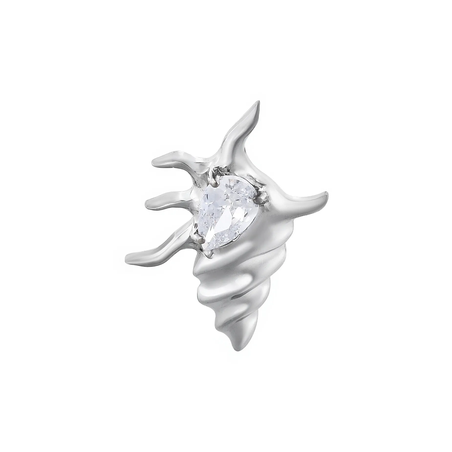 ICEGANG 5A Кубический цирконий Серьги-гвоздики Унисекс