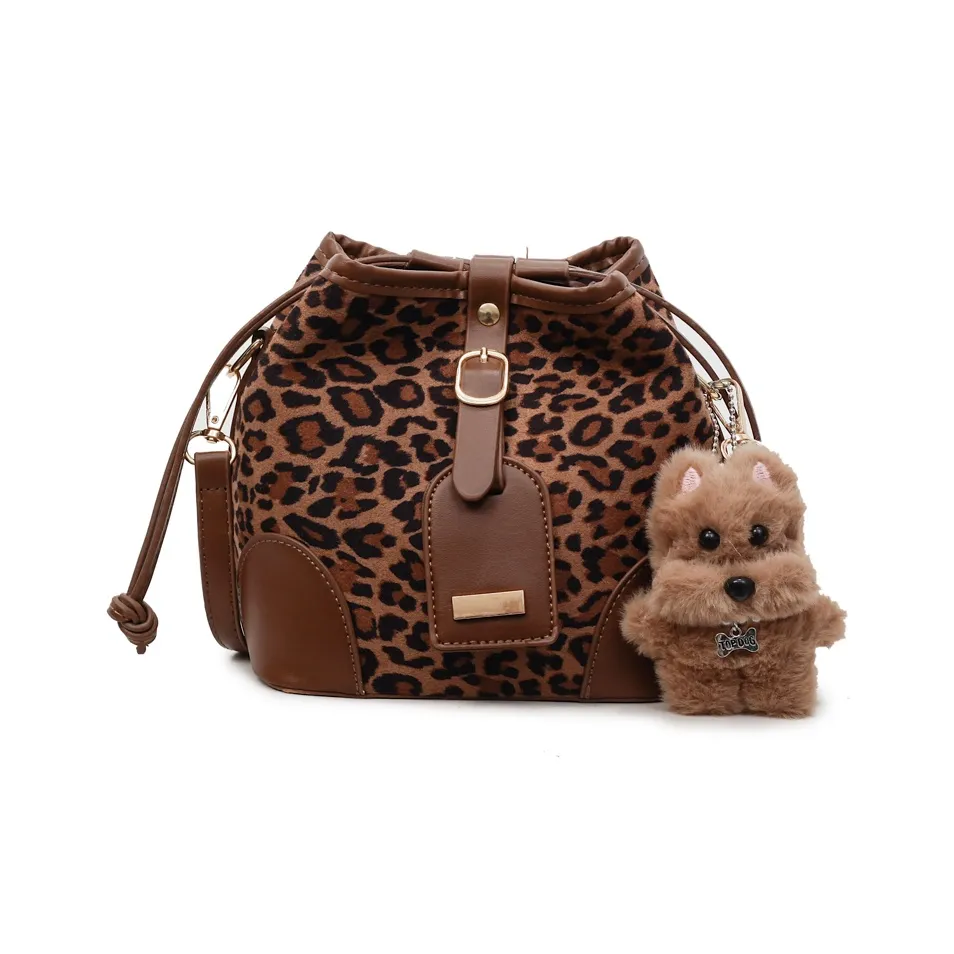 AUNG Кожа Бархат Сумка через плечо Стандартная Черная Кофейная Коричневая