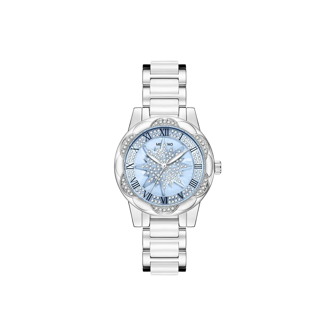 MELSMAO Кварцевый механизм Сплав Керамика Ремешок Женские часы Многоцветный циферблат