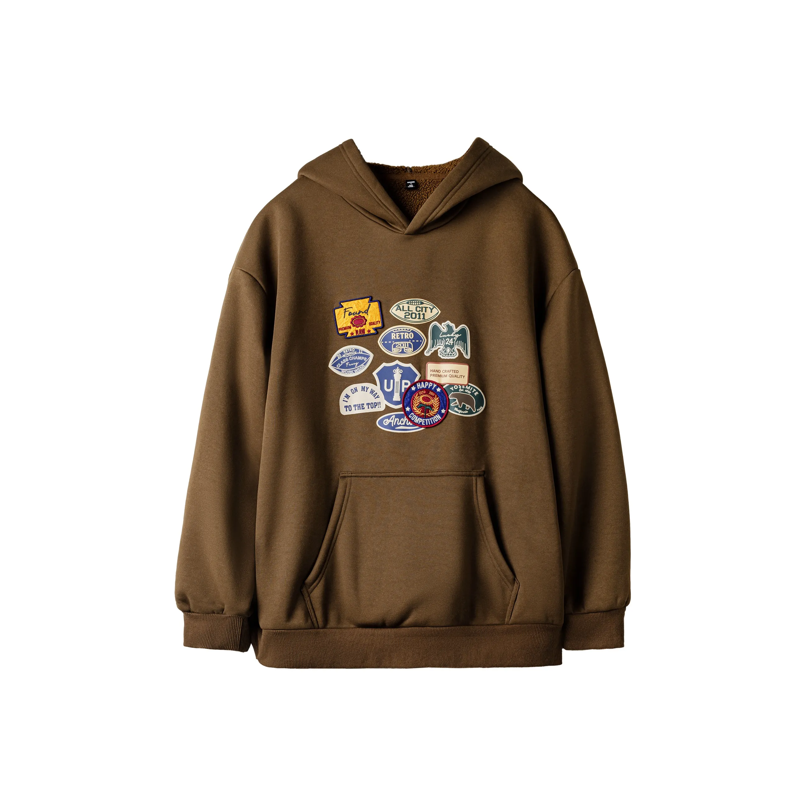 MADEN Коричневый Унисекс Свитшоты