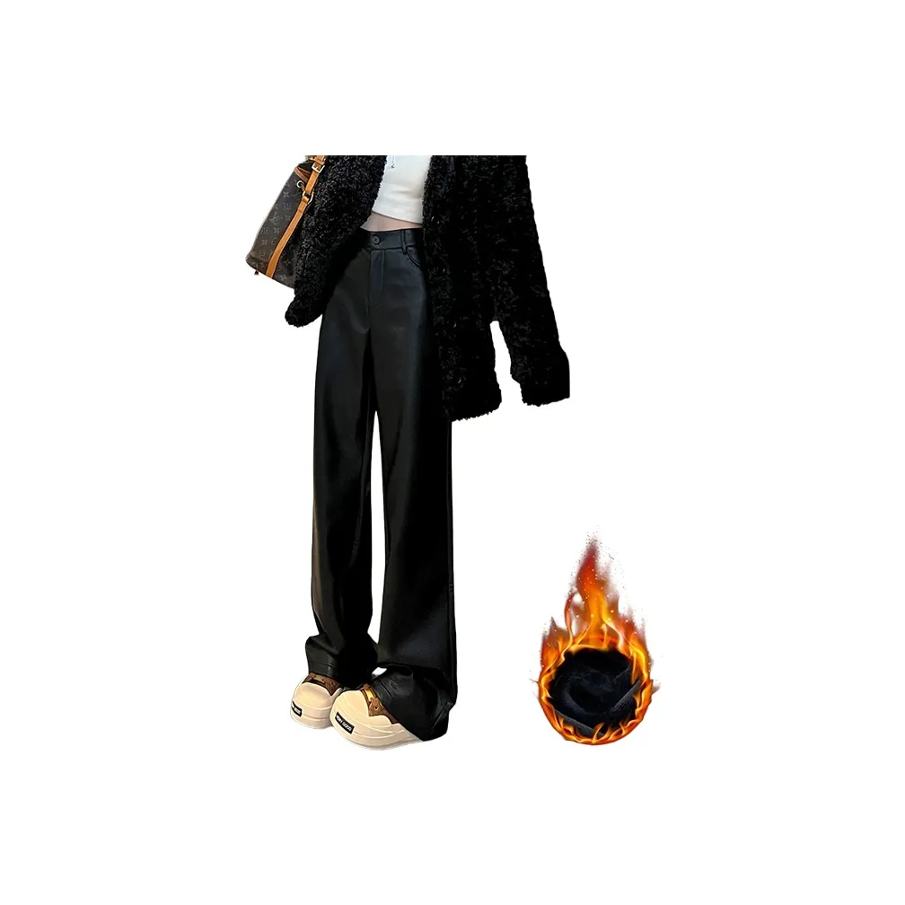 TOURNIQUET Кожаные брюки женские