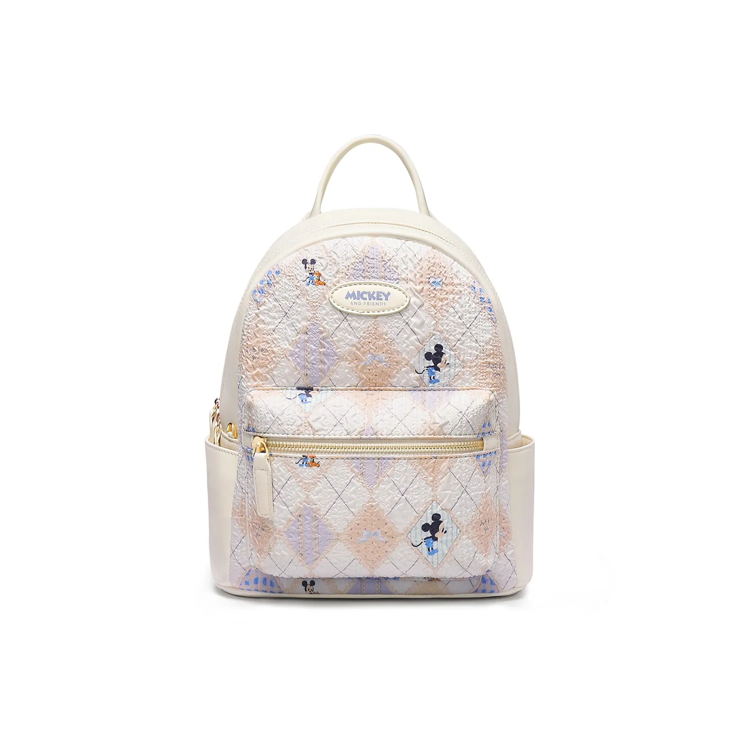 Disney Mickey ПУ (полиуретан) Рюкзак Стандартный Женский Экрю