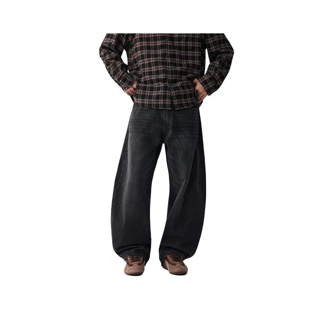 CHAORENBANG Черный Серый Цвет Унисекс Джинсы