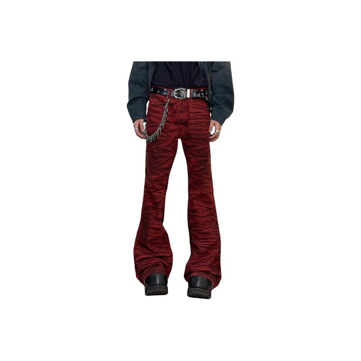 LEONBINNO Red Unisex Jeans LEONBINNO Красный Унисекс Джинсы