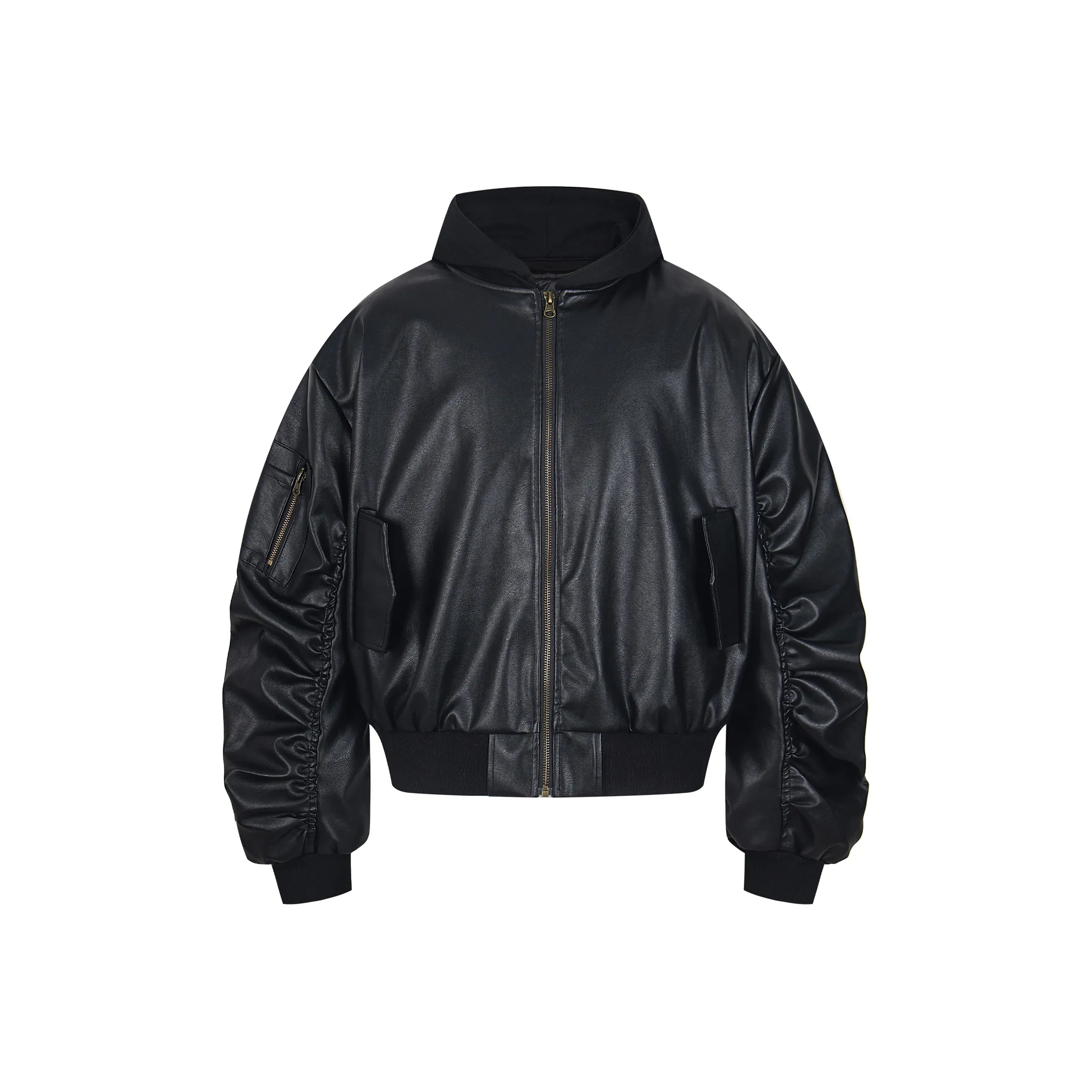 FDYZ Черный Унисекс Кожаные куртки