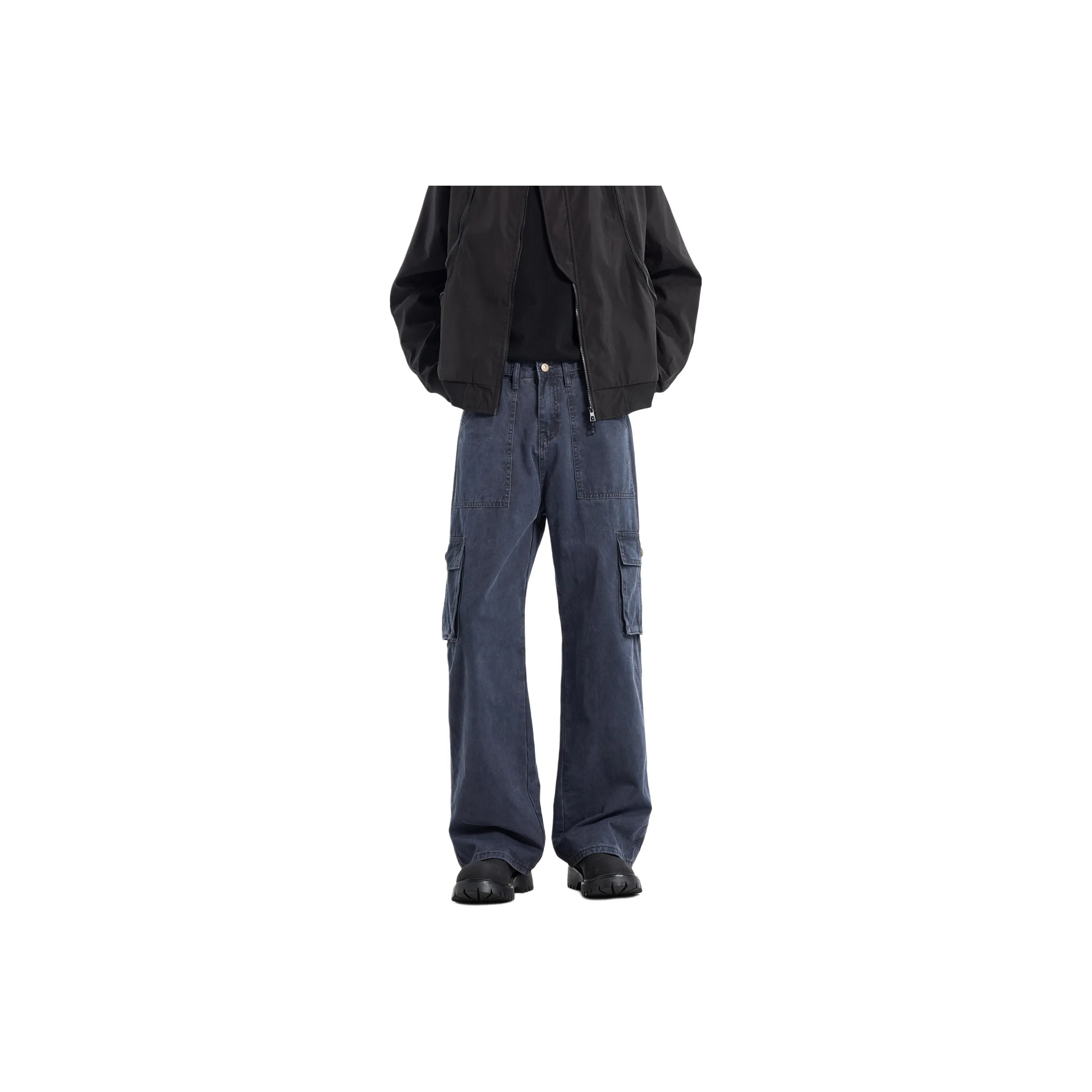 ENTONG Темно-синие джинсы унисекс