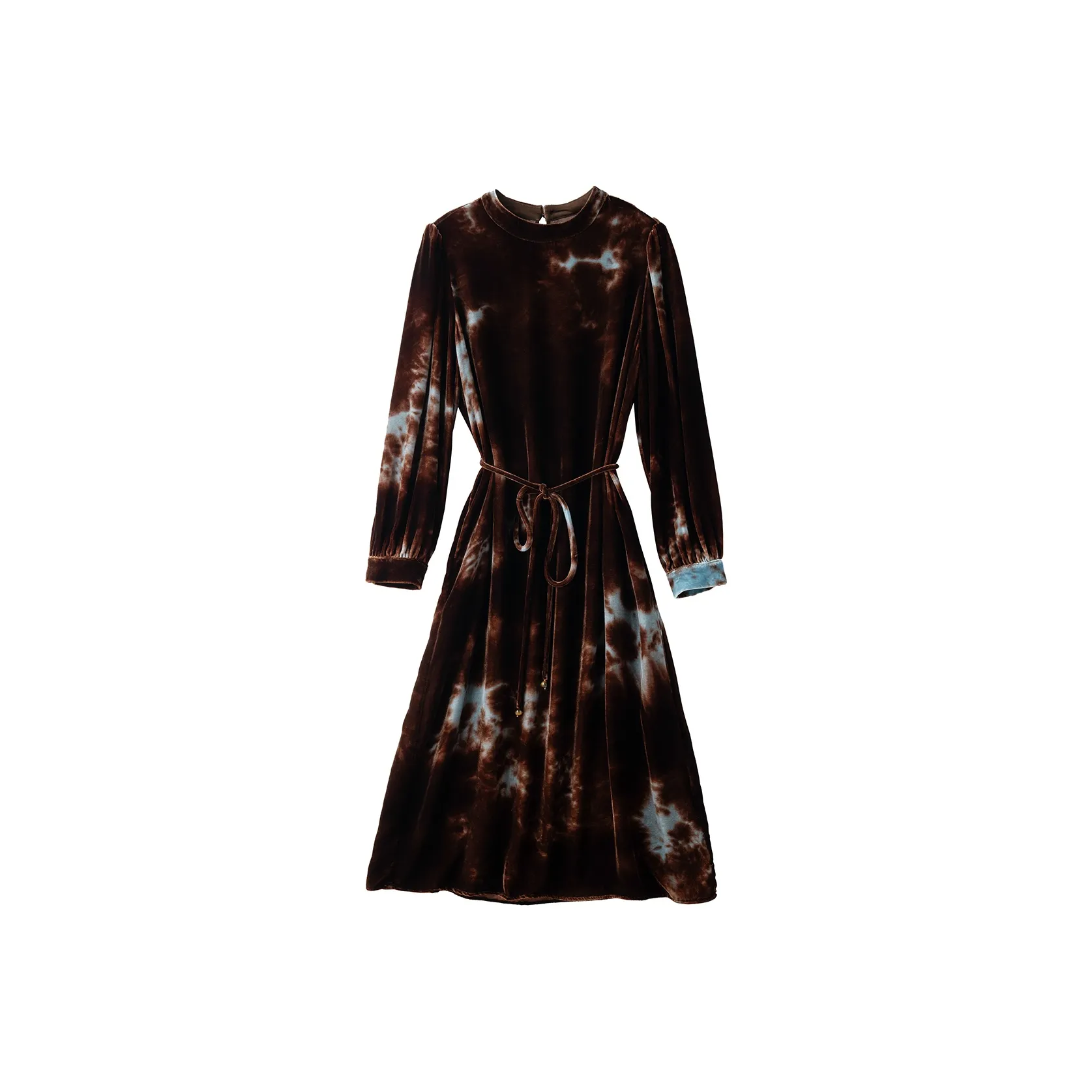 To The West Ледяной снежный Туманный Коричневый Женские Длинные Платья с Рукавами