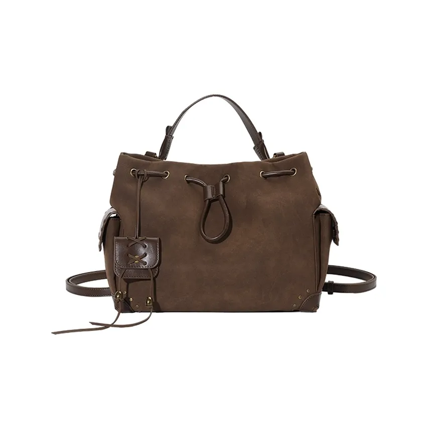 URBAN REVIVO Сумка через плечо из искусственной кожи женская кофейно-коричневая