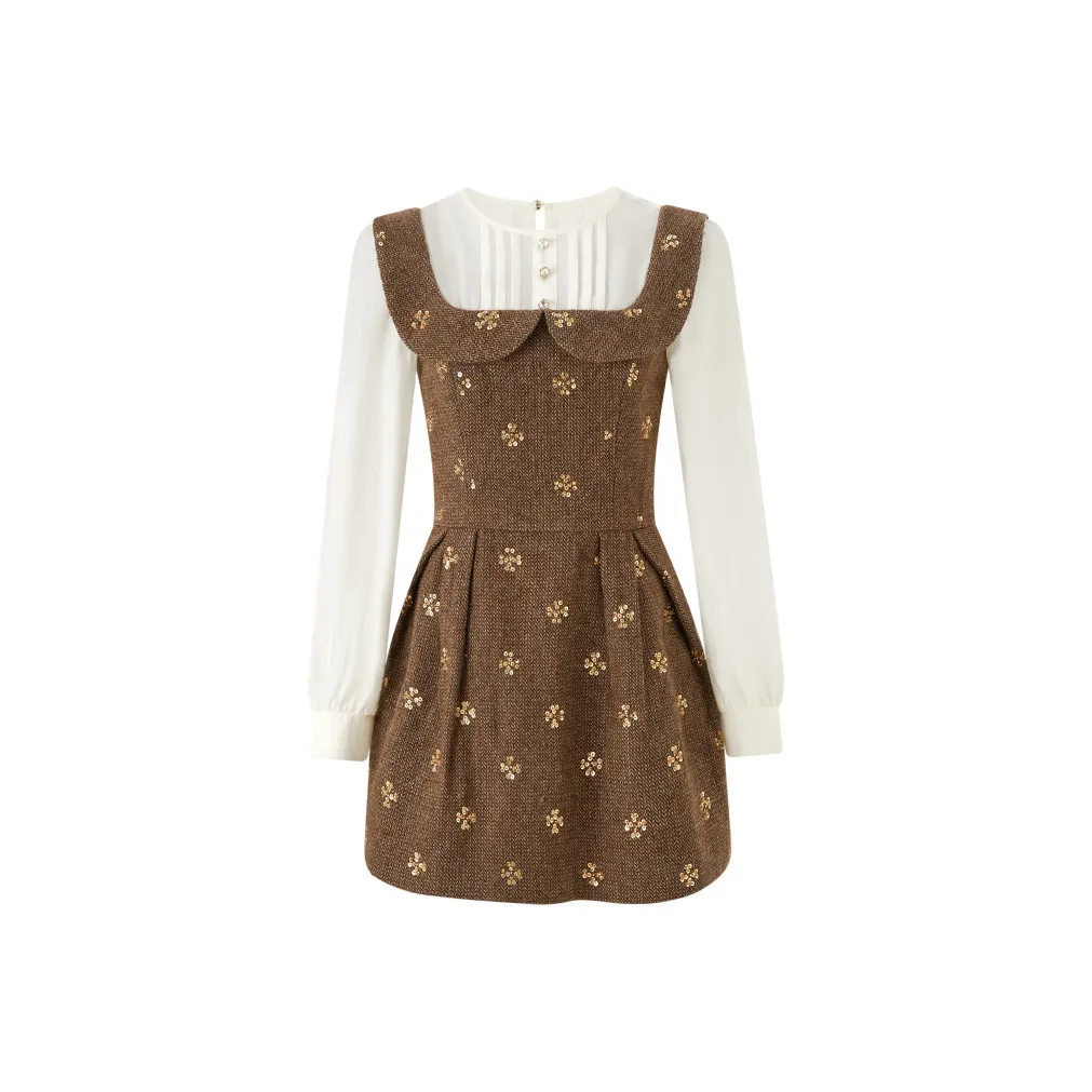 ACAINES Длинное платье с длинными рукавами женское