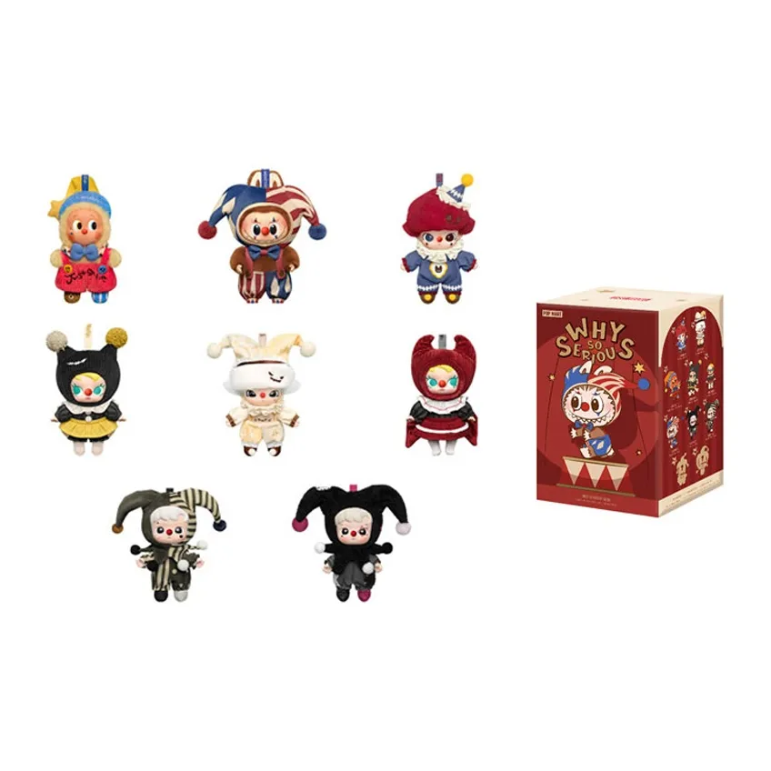POP MART Коллаборация WHY SO SERIOUS Collection Джокер Плюшевые Брелки Слепые Коробки