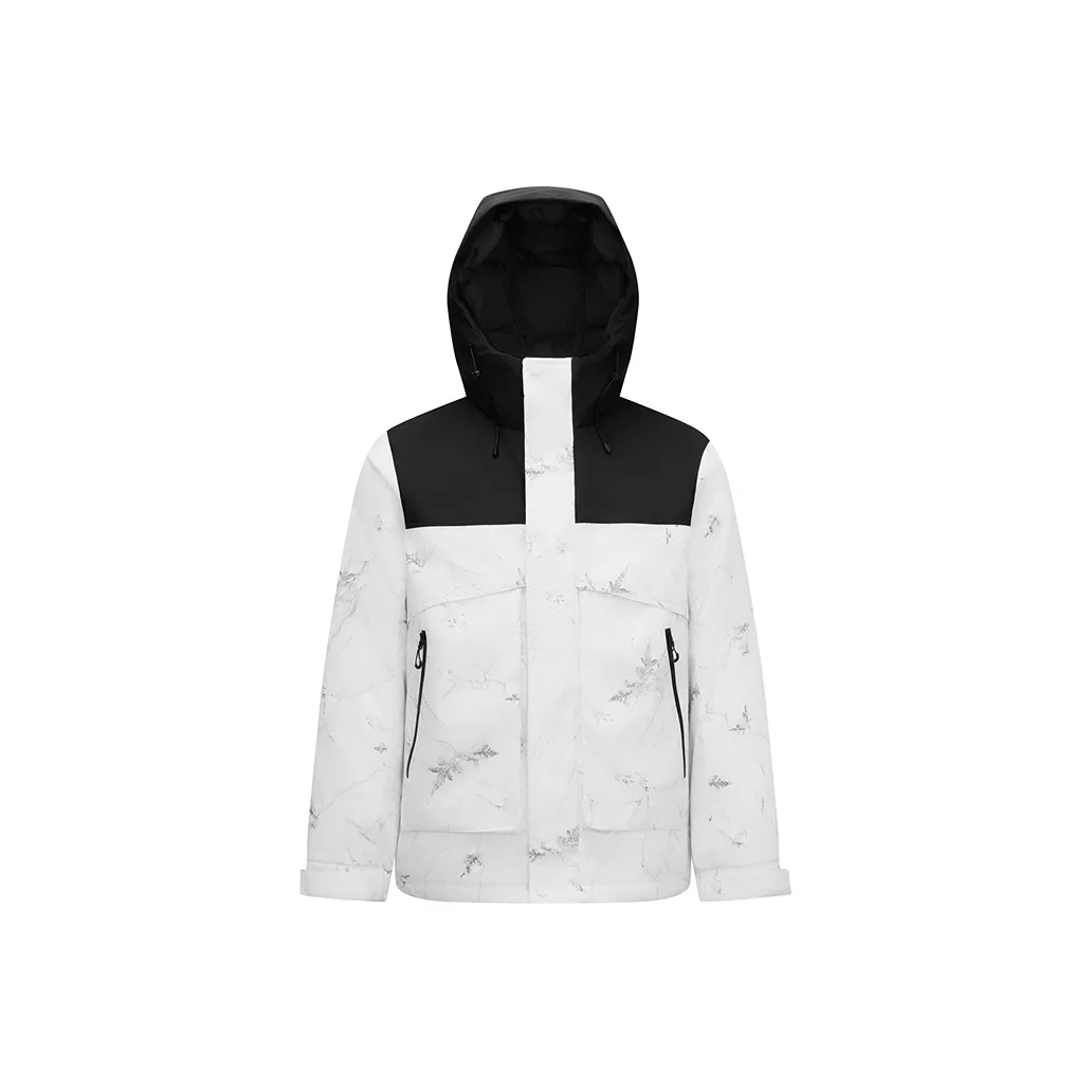 Semir Белый Черный Тон 00319 Мужской Пуховик