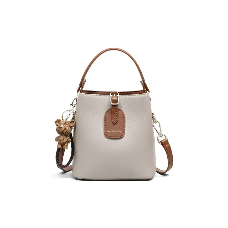 Younger Song Сумка из коровьей кожи женский серый