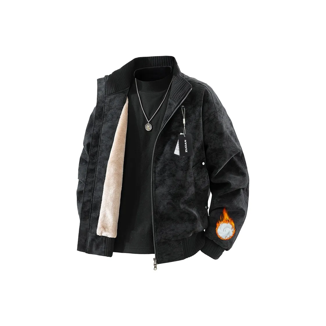 ZUOAN Мужские кожаные куртки