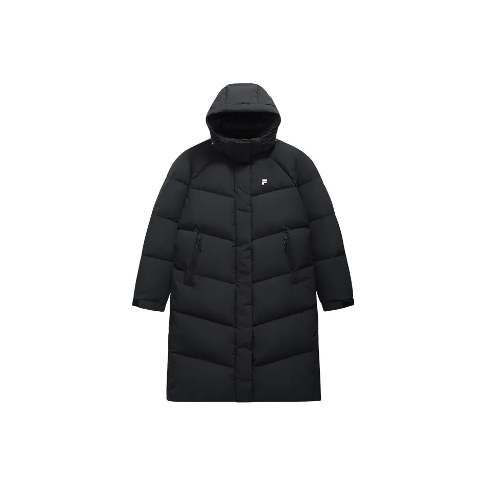 FILA FUSION LONG DOWN JACKET Женские Глубокий Черный