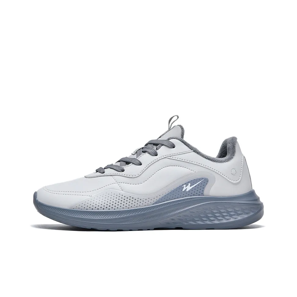 Binary Амортизация Легкий Противоскользящий Низкий Топ Беговые кроссовки Мужской Серый