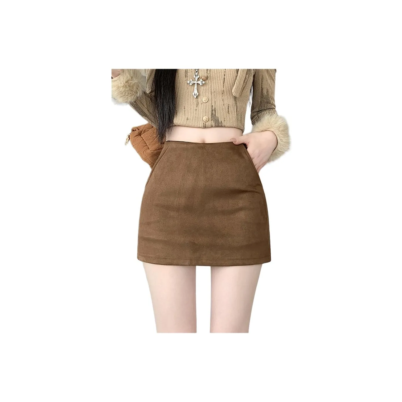 HKPXR Женские Повседневные Короткие Юбки