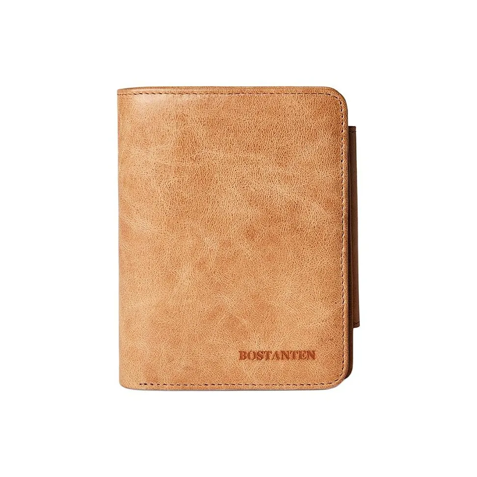 BOSTANTEN Кошелек из лощеной коровьей кожи стандартный мужской хаки