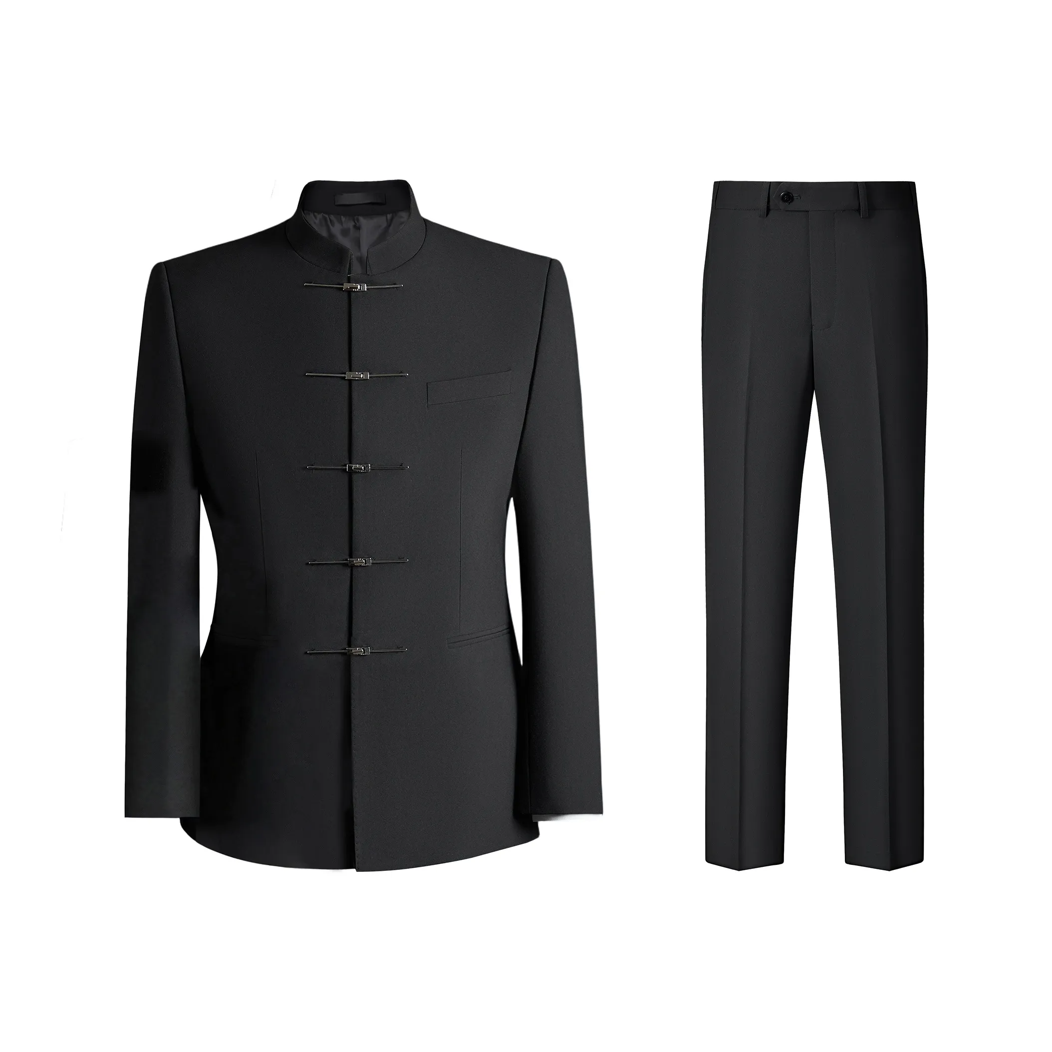 POLOMEISDO Черный Мужской Деловой Костюм