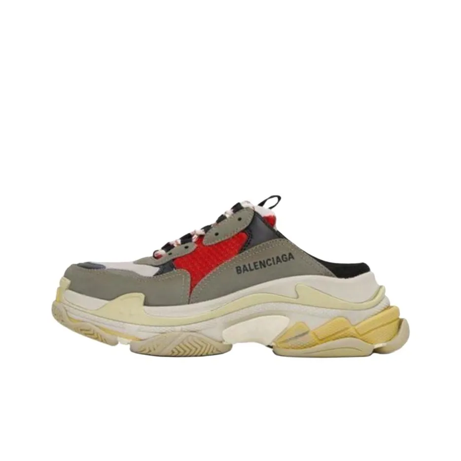 Balenciaga Triple S Chunky Sneakers Men Low Top Gray
