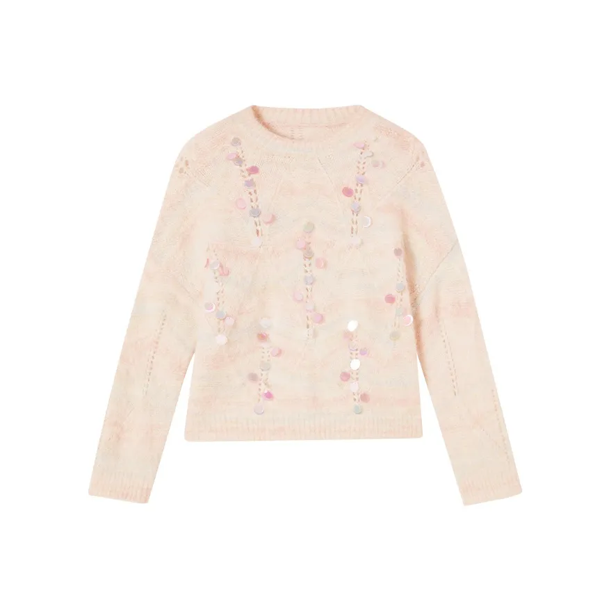 XIANGYING Светло-розовые Женские Свитера