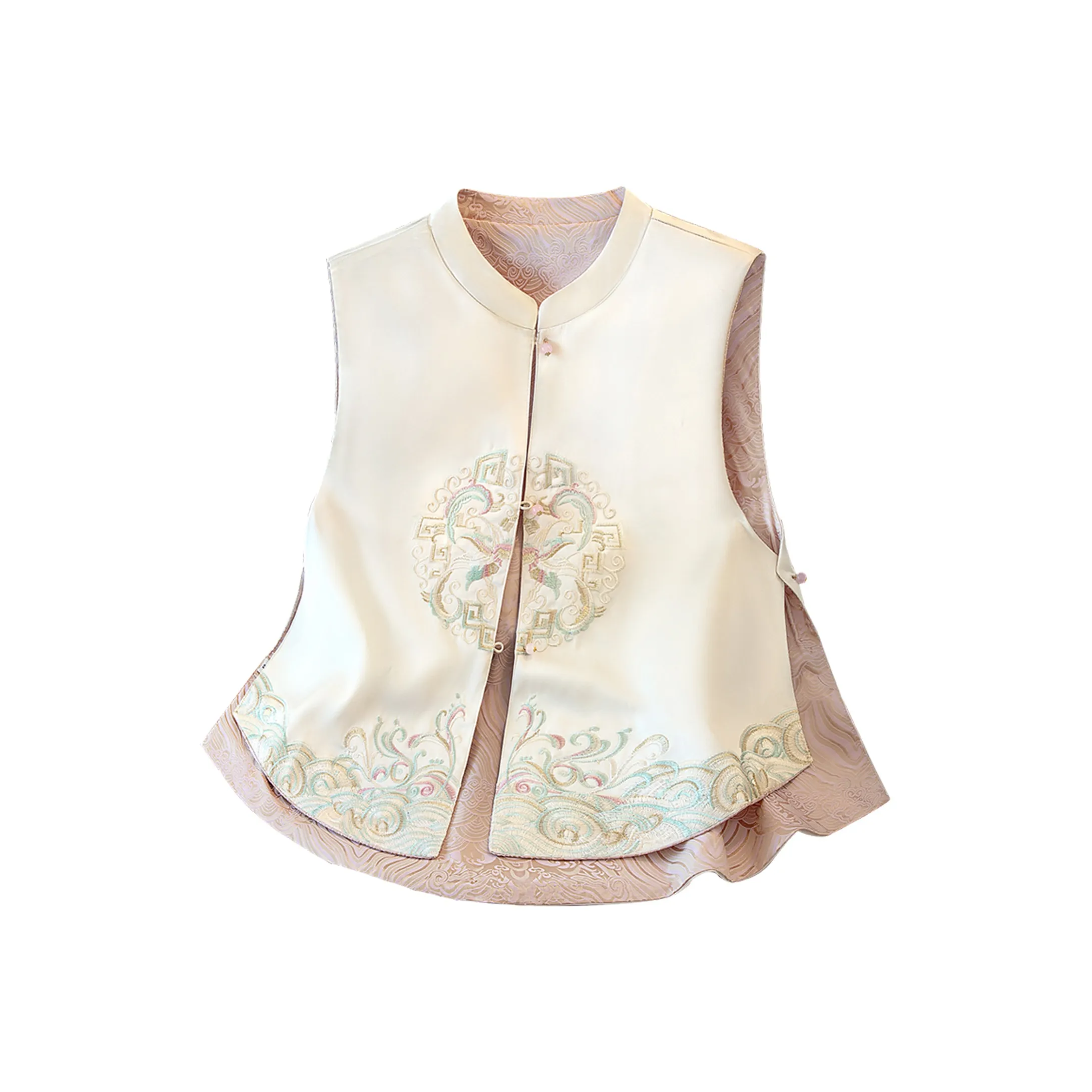 SIBAISHE Абрикос и Розовый Женские Жилеты